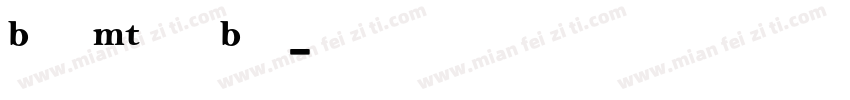 Bell MT Pro Bold字体转换
